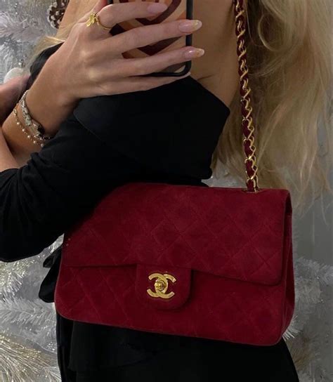 beauty chanel bag velvet red|velvet chanel bags for women.